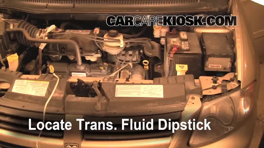 2007 Dodge Grand Caravan SXT 3.8L V6 Transmission Fluid Check Fluid Level